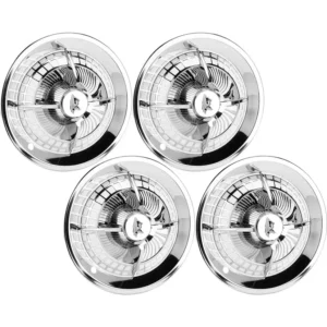 1959 Lancer Crab Style Hubcaps, 14 Inch, Chrome, Set of 4