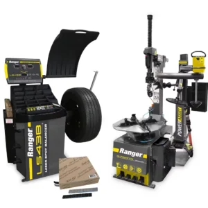 Ranger 5140123 Tire Changer R76ATR, Balancer LS43B, Plus Weights