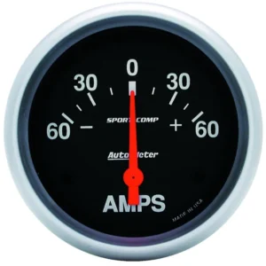 AutoMeter 3586 Sport-Comp Air-Core Ammeter Gauge, 60A, 2-5/8 Inch