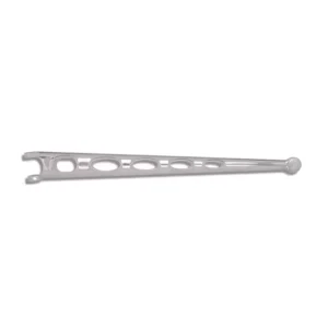 JHRS 103-004 Front Radius Rod, Hole Shot, Oval W/ Lip, Polished