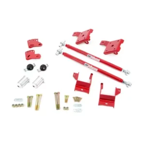 UMI 262824-R 70-81 F-Body Leaf Spring Traction Bars/Mounts, Red