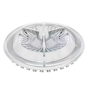 United Pacific C5059 16 Inch Chrome Plated Polara Tri-Bar Hubcaps