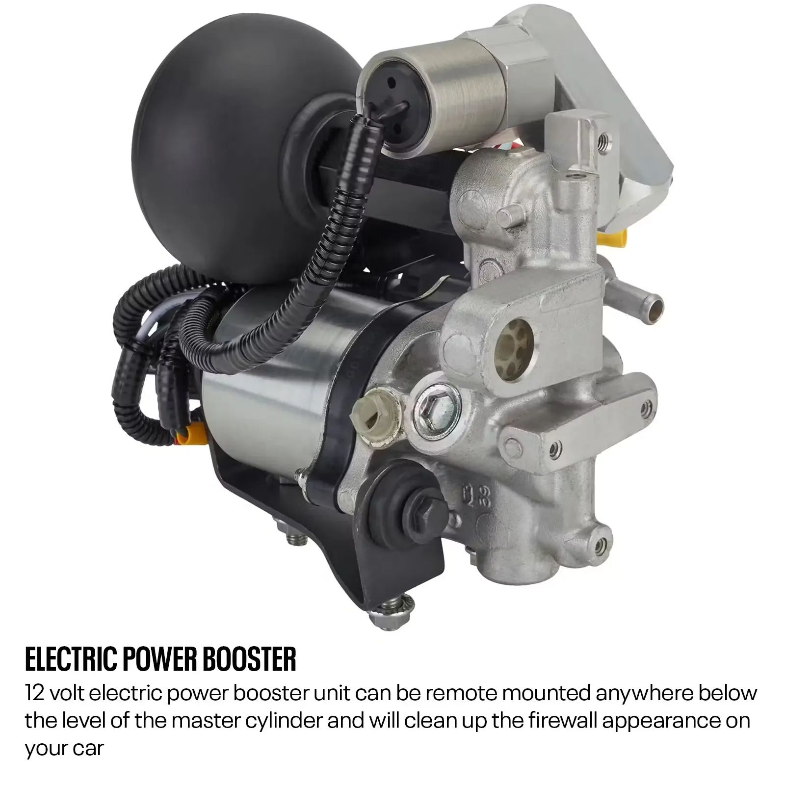 Remote Power Electric Brake Booster Master Cylinder Kit Disc/Disc - Image 5