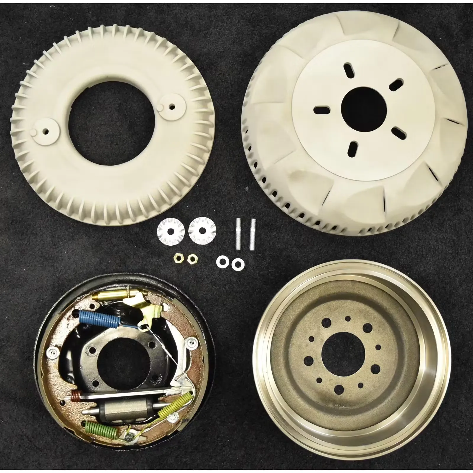 JHRS 307-010 Kinmont Rear Drum Brakes, 5X4.5, Polished Finish - Image 3