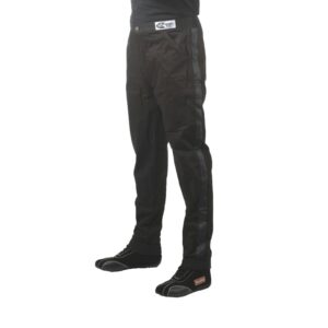RaceQuip 112007RQP 112 Series 1-Layer Fire Suit Pants, Black, 2XL