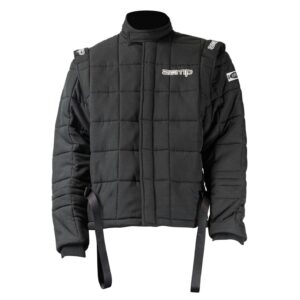 Zamp ZR-Drag Race Jacket, 9 Layer, Black, Built-In Arm Restraints