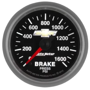 AutoMeter 880450 Brake Pressure Gauge 2 1/16 Inch, GM Copo Camaro