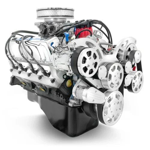 Ford Small Block Compatible 302 c.i. Engine – 361 Horsepower – Deluxe Dressed with Polished Pulley Kit – Carbureted