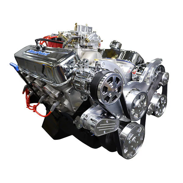 GM Big Block Compatible 454 c.i. Engine - 460 Horsepower - Deluxe Dressed with Polished Pulley Kit - Carbureted - Image 3