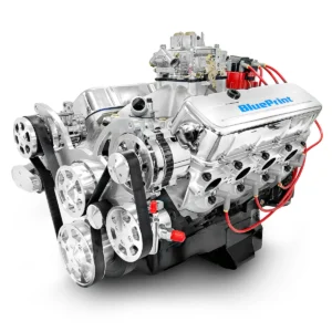 GM Big Block Compatible 496 c.i. Engine - 600 Horsepower - Deluxe Dressed with Polished Pulley Kit - Carbureted