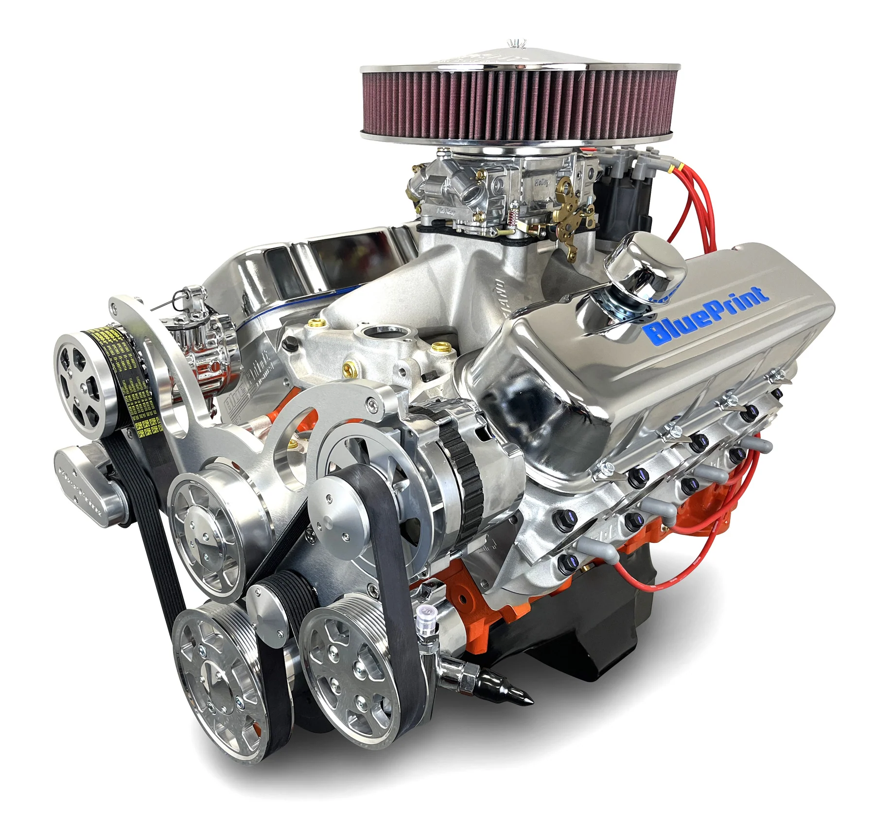 GM Big Block Compatible 502 c.i. ProSeries Engine - 621 Horsepower - Deluxe Dressed with Polished Pulley Kit - Carbureted