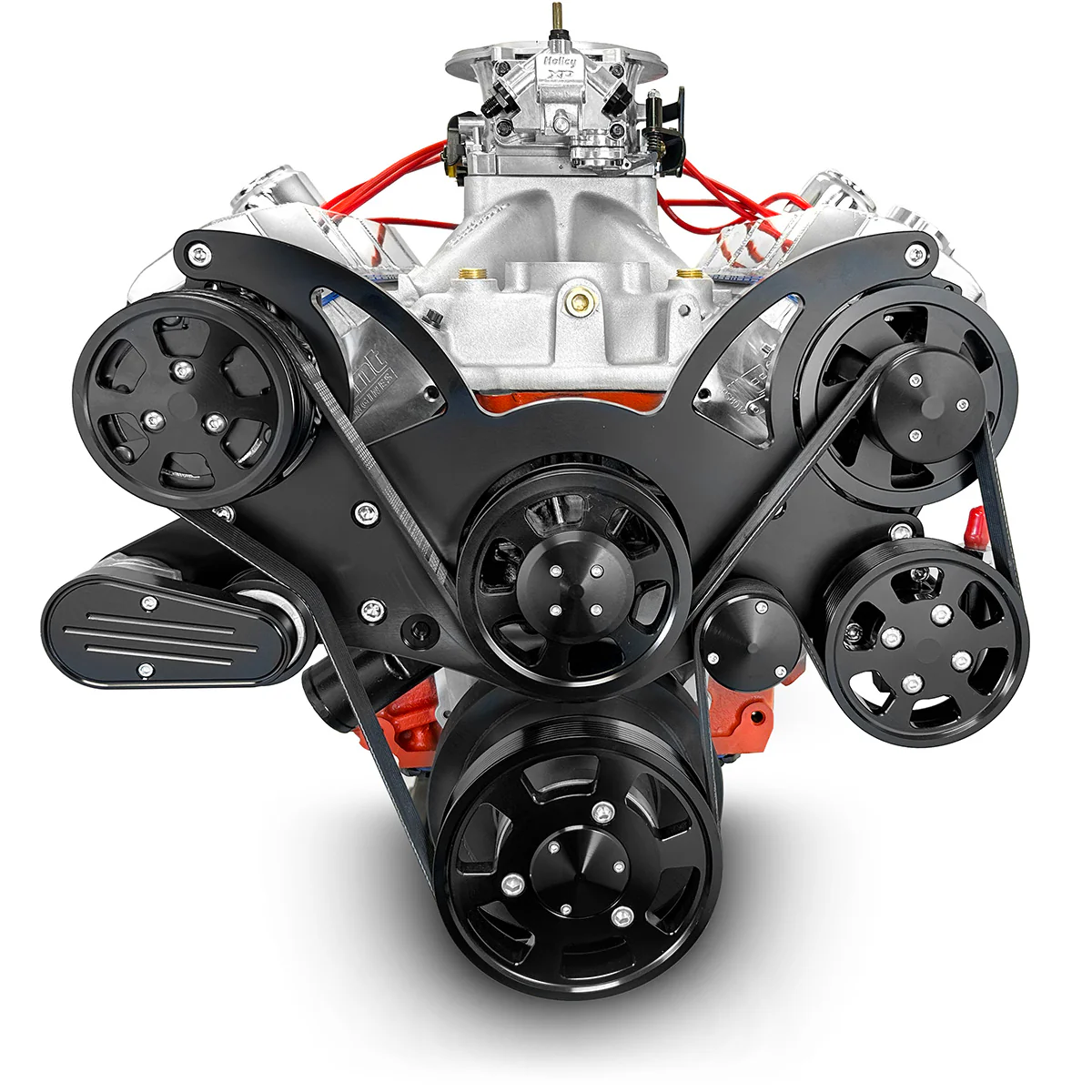GM Big Block Compatible 632 c.i. ProSeries Engine - 815 Horsepower - Deluxe Dressed with Black Pulley Kit - Carbureted - Image 3
