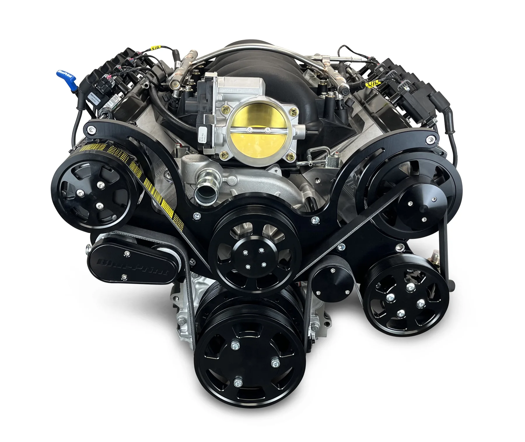 GM LS Compatible 376 c.i. ProSeries Engine - 530 HP - Deluxe Dressed - Black Pulley Kit - Fuel Injected - Image 3