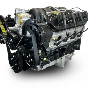 GM LS Compatible 376 c.i. ProSeries Engine - 530 Horsepower - Deluxe Dressed with Black Pulley Kit - Fuel Injected
