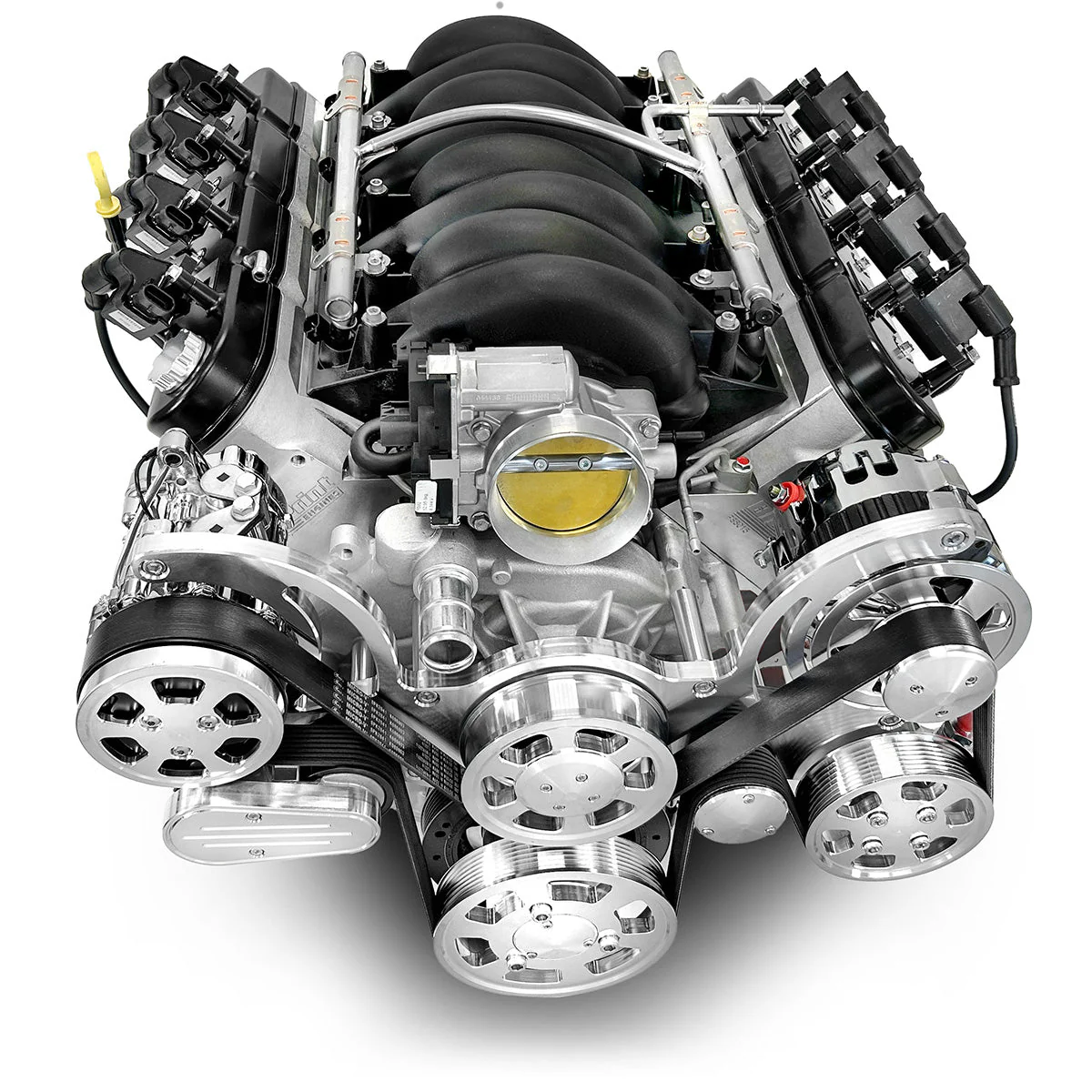 GM LS Compatible 427 c.i. ProSeries Engine - 605 HP - Deluxe Dressed - Controller - Polished Pulley Kit - Fuel Injected - Image 3