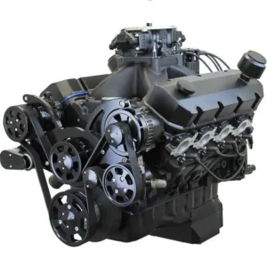 GM Big Block Compatible 632 c.i. ProSeries Engine - 815 Horsepower - Blackout Reaper Edition Deluxe Dressed with Black Pulley Kit - Carbureted